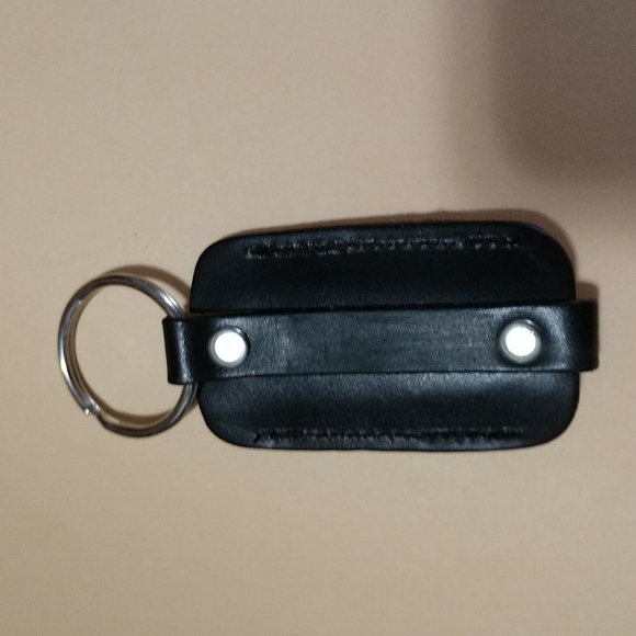 Genuine Leather Key Ring Disposable Lighter Holder Unicorn 🦄 Design Tan New - Picture 10 of 10